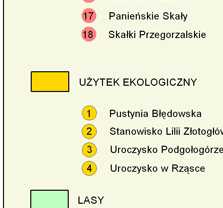 Mapa Jury Krakowsko - Czstochowskiej